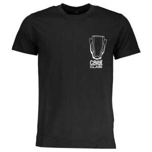 Cavalli Class Black Cotton T-Shirt