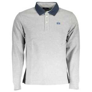 La Martina Brown Cotton Men Polo Shirt