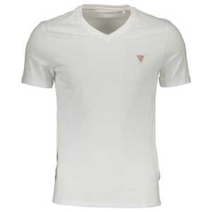 Guess Jeans White Organic Cotton Men T-Shirt
