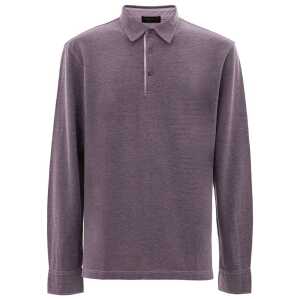 Corneliani Purple Cotton Polo Shirt