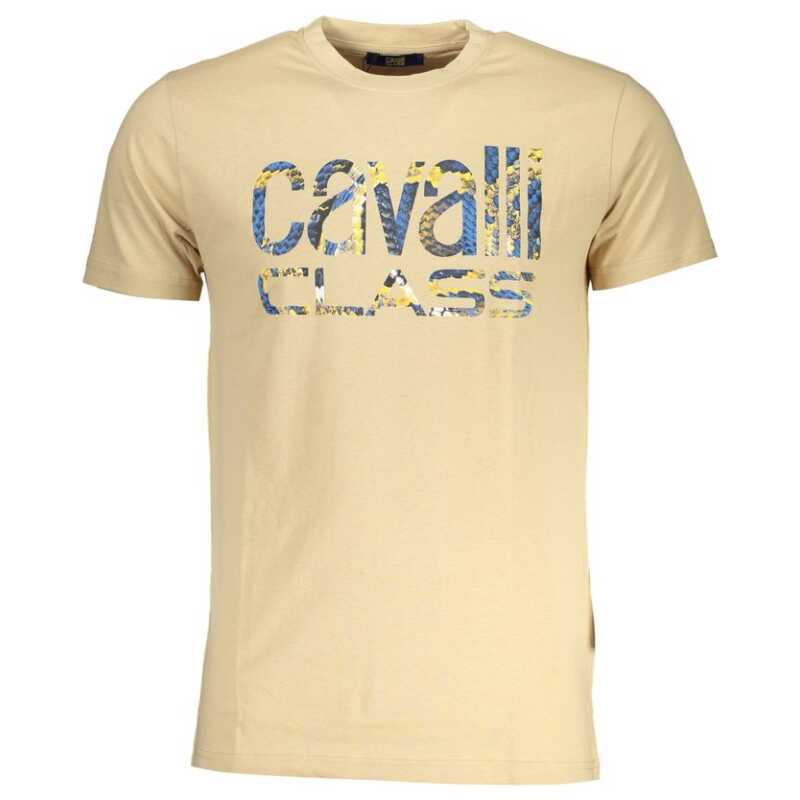 Cavalli Class Beige Cotton T-Shirt, theFeinheit