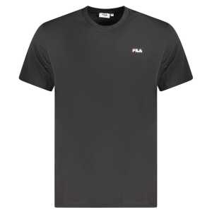 Fila Black Cotton Men T-Shirt