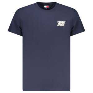 Tommy Hilfiger Blue Cotton Men T-Shirt