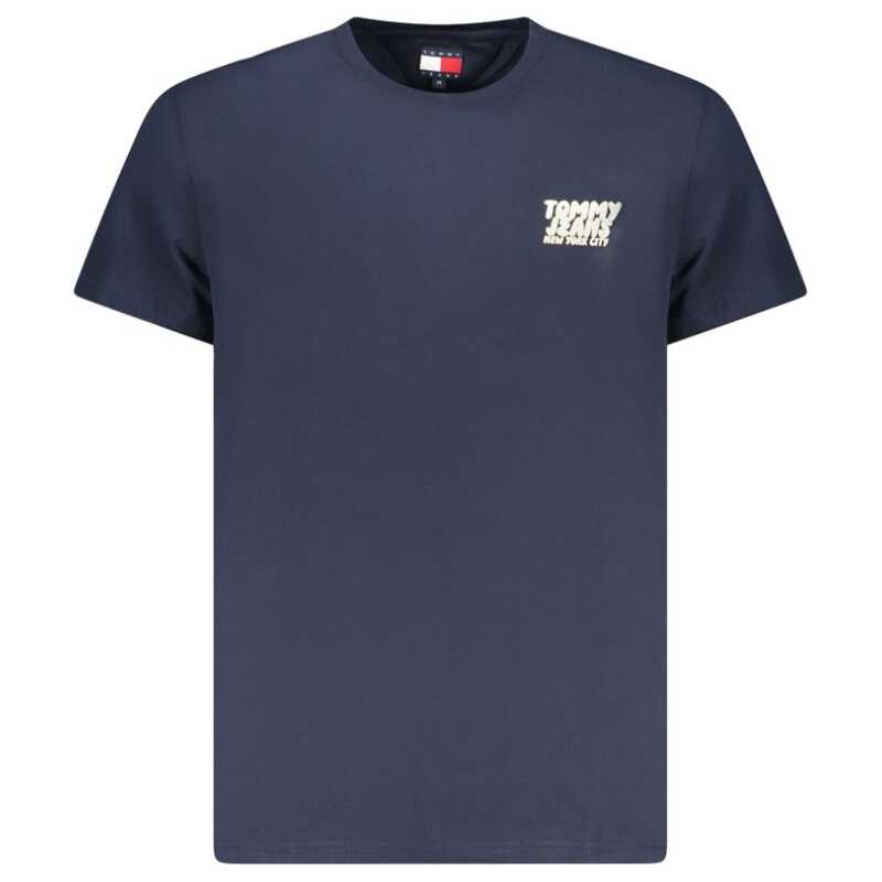 Tommy Hilfiger Blue Cotton Men T-Shirt, theFeinheit