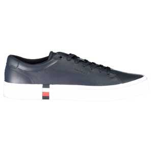 Tommy Hilfiger Blue Leather Men Sneaker