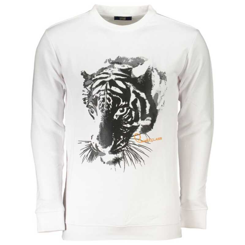 Cavalli Class White Cotton Sweater, theFeinheit