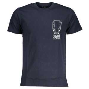 Cavalli Class Blue Cotton T-Shirt