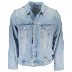 Tommy Hilfiger Light Blue Cotton Men Jacket