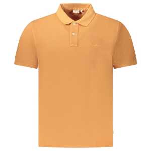 Pepe Jeans Orange Cotton Men Polo Shirt