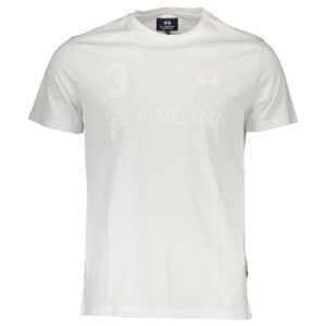 La Martina White Cotton Men T-Shirt