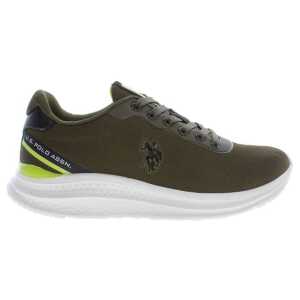 U.S. POLO ASSN. Green Polyester Men Sneaker