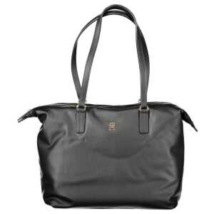 Tommy Hilfiger Black Polyester Women Handbag