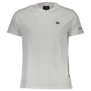 La Martina White Cotton Men T-Shirt