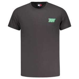 Tommy Hilfiger Black Cotton Men T-Shirt