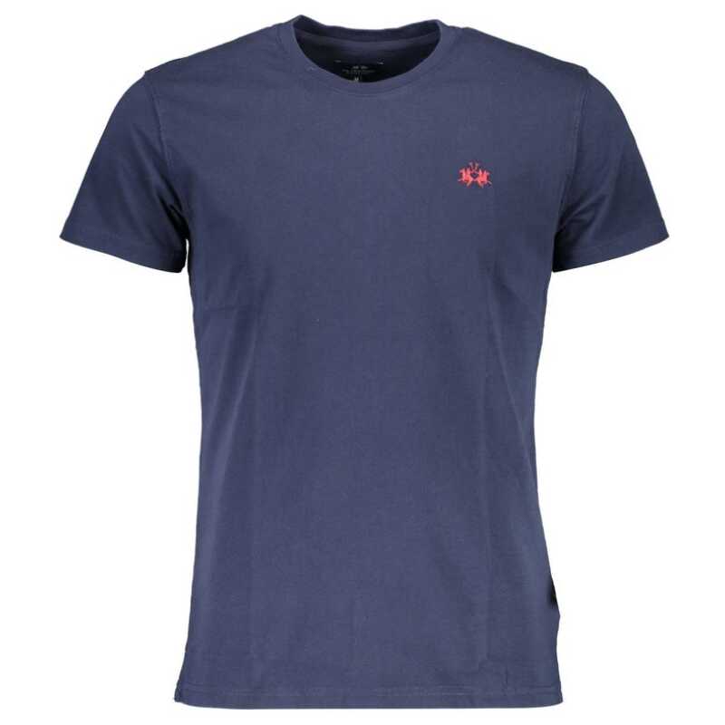 La Martina Elegant Crew Neck Cotton Tee with Embroidery, theFeinheit
