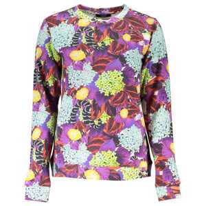 Cavalli Class Elegant Purple Crew Neck Sweater