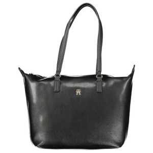 Tommy Hilfiger Black Polyester Handbag
