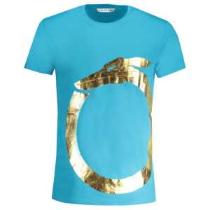 Trussardi Light Blue Cotton Men T-Shirt