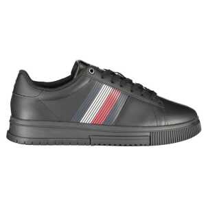 Tommy Hilfiger Black Polyester Sneaker