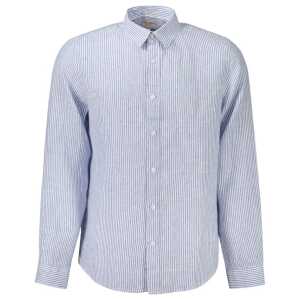 Guess Jeans Blue Linen Men Shirt