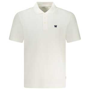 Wrangler White Cotton Polo Shirt