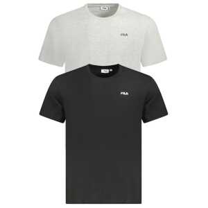 Fila Black Cotton Men T-Shirt