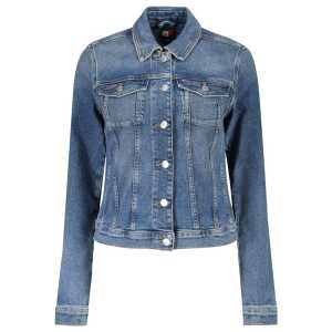 Tommy Hilfiger Blue Cotton Women Jacket