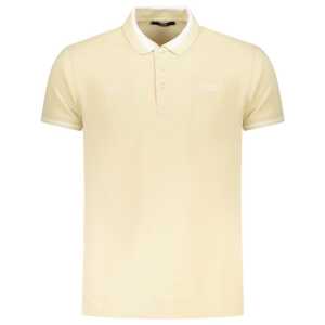 Cavalli Class Beige Cotton Men Polo Shirt