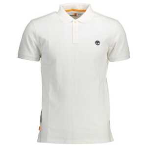 Timberland White Cotton Men Polo Shirt