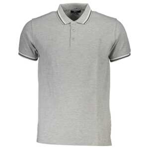 Cavalli Class Brown Cotton Men Polo Shirt