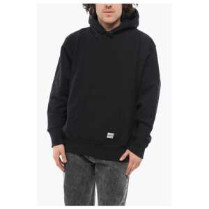 Champion Fleeced-Cotton Solid Color Hoodie with Patch Pocket