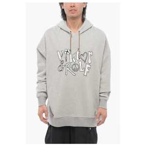 Viktor & Rolf Brushed Cotton Hoodie with Embroidered Logo