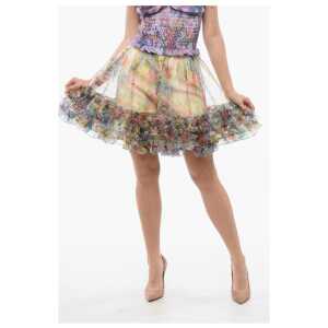 Viktor & Rolf Floral Motif BLOOMING SUMMER Ruched Skirt