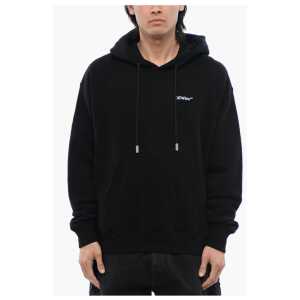 Off-White Brushed Cotton Skate Fit TATTOO ARROW Hoodie
