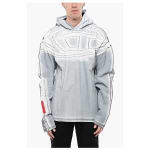 Diesel RED TAG Lightweight Coated Cotton T-OX-HOOD-LS Hoodie