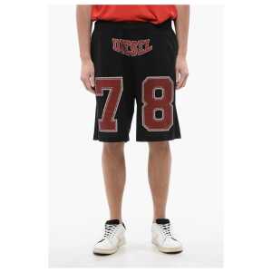 Diesel RED TAG Perforated P-TAIN Shorts with Drawstring Waist