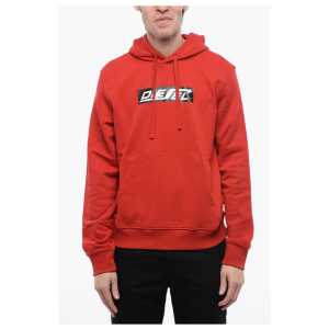 Diesel Brushed Cotton S-GINN Hoodie with Printed Logo