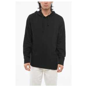 Rag&Bone Monochrome Knitted Cotton Hoodie