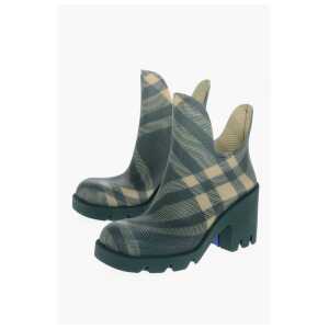 Burberry Tartan Patterned Rubber Booties 8cm