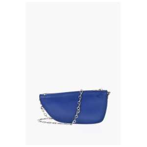 Burberry Leather MICRO SHIELD SLING Bag with Chain Shoulder Strap