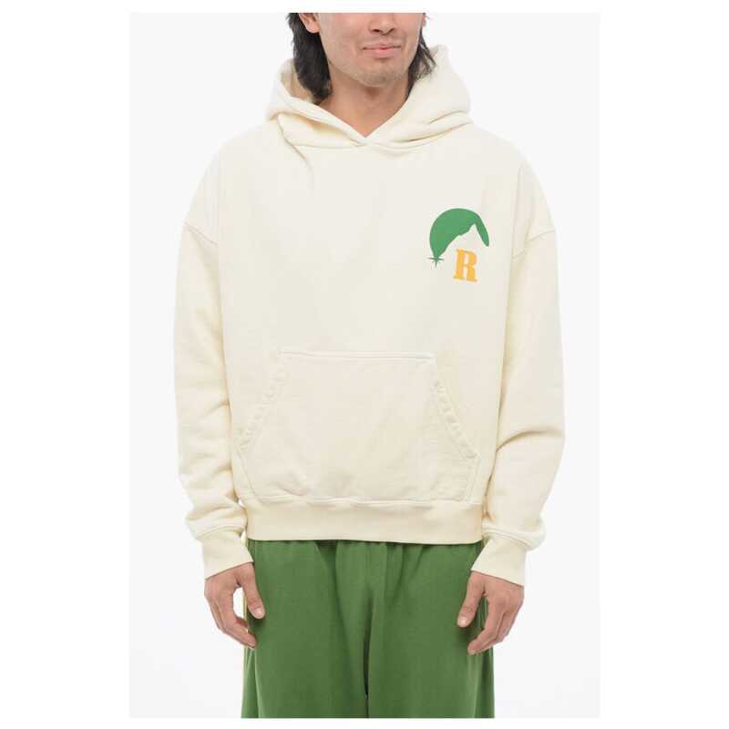 Rhude Cotton MOONLIGHT Hoodie with Patch Pocket, theFeinheit