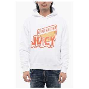 Dsquared² Brushed Cotton D2 JUICY Cool Fit Hoodie