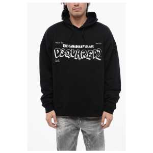 Dsquared² Brushed Cotton CANADIAN VILLAGE Hoodie