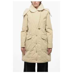 Fay Pile-Borg Paded Parka with Hanger Detail