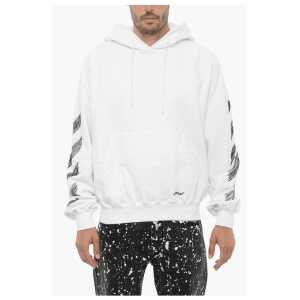 Off-White Brushed Cotton SCRIBBLE DIAG Hoodie