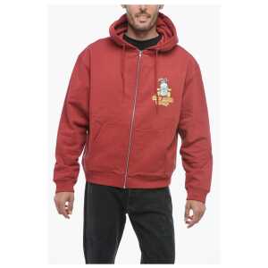 Sky High Farm Solid Color Hoodie Zipped Closure