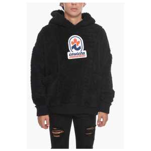 Dsquared² INVICTA Teddy Hoodie with Logo Patch