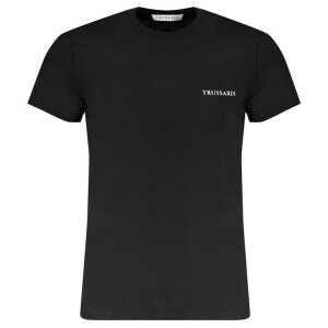 Trussardi Black Cotton T-Shirt
