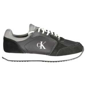 Calvin Klein Black Leather Men Sneaker