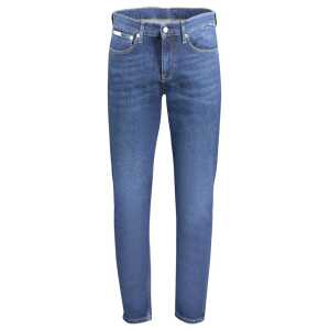 Calvin Klein Blue Cotton Men Jean